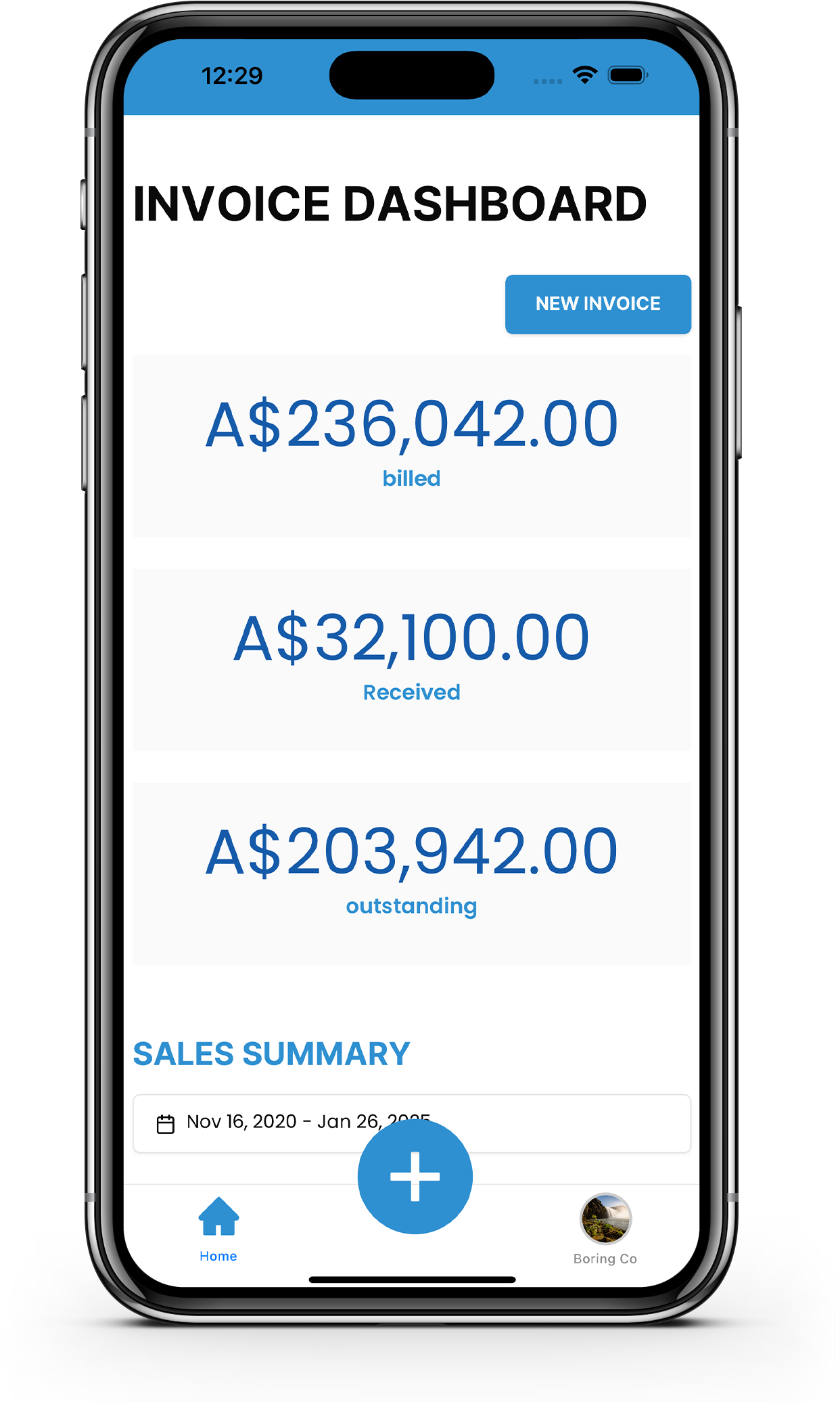 Enabill mobile invoicing app